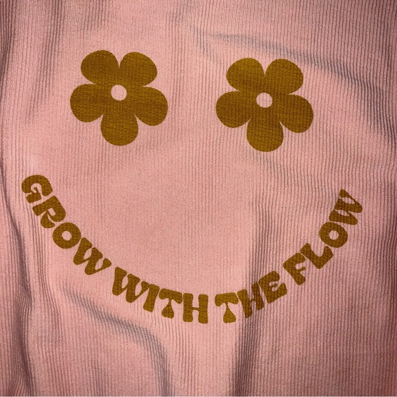 Pink Ribbed Pull Over size Large - Picture 3 of 10